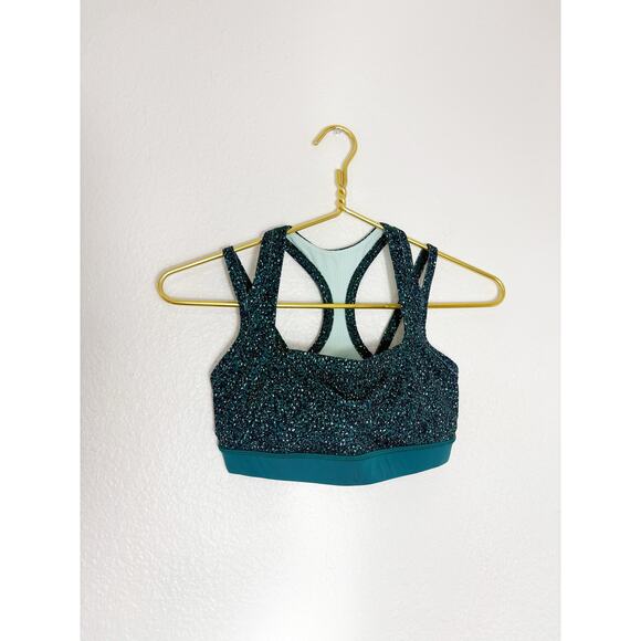 Lululemon Splendour Bra Size 6 Flashback Static Seamist Forage Teal Workout - Picture 3 of 10